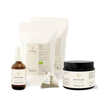 INTESTINAL CARE X 1, DETOX HERBAL INFUSION X 2, GEMMA DETOX X1